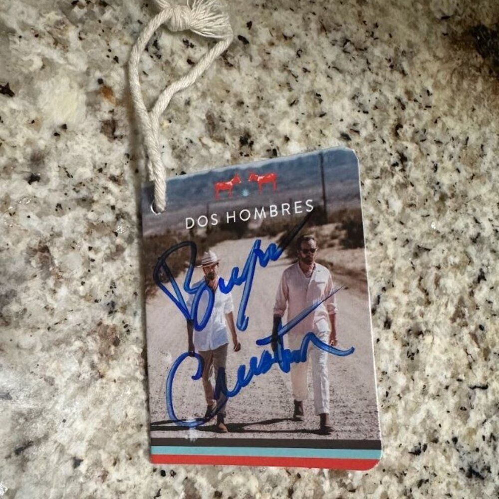 Bryan Cranston & Aaron Paul Breaking Bad Signed Dos Hombres Mezcal Hangtag - Picture 3 of 7